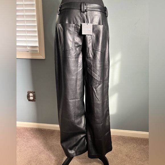 Joe's Jeans Black Wide-Leg Pants - Picture 12 of 16